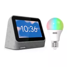 Bocina Inteligente Lenovo Smart Clock 2 + Foco Inteligente