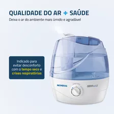 Umidificador De Ar Ultrassônico Comfort Air 2 Mondial Bivolt 110v/220v