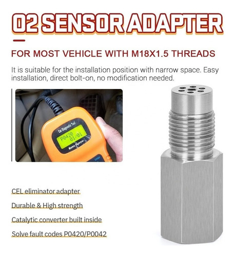 Mini Catalizador Sensor Oxigeno,apaga Cdigo P0420 Y P0430 Foto 3