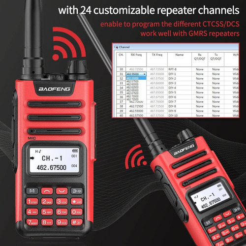 Baofeng Gm-15 Pro Gmrs Radio Long Range Walkie Talkie Radios Foto 6