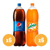 Refrescos Pepsi + Mirinda 2.5l X6+x6