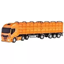 Carreta Scânia R450 Bi-trem Graneleiro Mdf Miniatura Chumbo