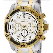 Relógio Invicta Pro Diver Masculino Misto Dourado 24859 Cor Da Correia Mista Cor Do Bisel Aço Cor Do Fundo Aço