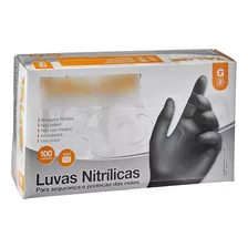 Kit 4 Luva Vinil Plus Preta Tam. P,m,g Ca.47343 Talge