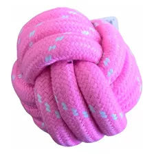 Pelota De Cuerda Para Perros Grandes Juguete Para Morder Color Rosa