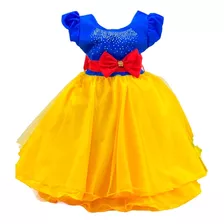 Vestido Branca De Neve 1 A 4 Anos