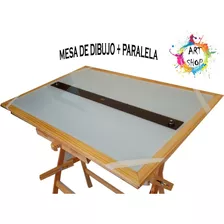 Mesa Dibujo 120x80 Luz-tapa-regla-vidrio Seguridad Esmerilo