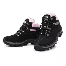 Bota Adventure Feminina Coturno Em Couro Polo Urban