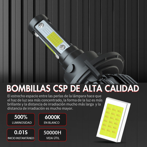 Kit De Focos Led Alto/bajo Para Ford Fiesta 2012 2013 9008 Foto 5