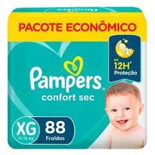 Fraldas Descartáveis Infantis Confort Sec Com 88 Unidades Tamanho Xg Pampers