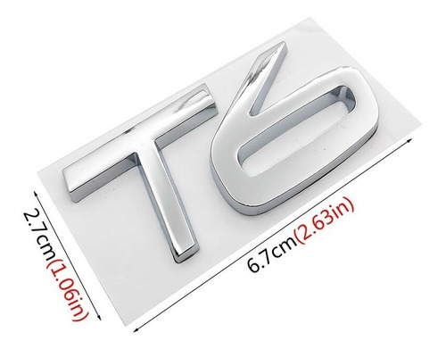 Logo Emblema T6 Para Volvo Foto 3