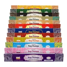 Nag Champa Incenso Massala Indiano Kit Com 12 Aromas