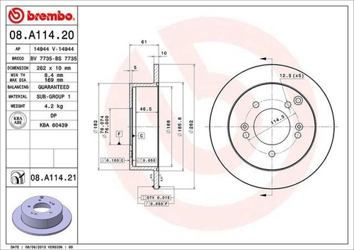 Disco Freno Brembo Xg300 3.0 2001 Foto 2