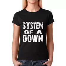 Camiseta Feminina Bandas Rock - System Of A Down Soad