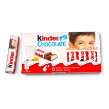 Pack Kinder 8 Barritas Chocolate Caja X 10 Unidades