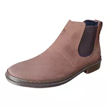 Bota Botina Masculina Casual Chelsea Couro Original Campolin