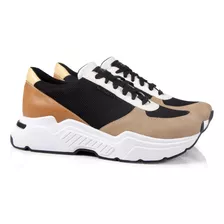 Zapatillas Plataforma Mujer Urbana Sneaker Citadina Lujan