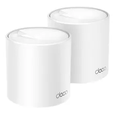 Kit 2 Roteadores Ax3000-decox50 Mesh Wi-fi 6 Gigabit Tp-link Cor Branco 110v/220v