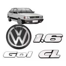 Emblema Volkswagen Gol Cl 1.6 91 92 93 94 Quadrado - 4 Peças