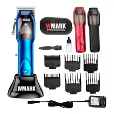 Maquina De Cortar Cabelo Wmark Ng9002 Com Base Troca Capa Cor Preto 110v/220v