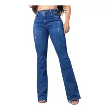 Calça Miller Jeans Flare Destroyed Detalhes