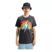 Bolt Remera Lifestyle Hombre Mc Rainbow Gris Oscuro Fuk