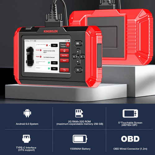 Kingbolen Lector De Codigo S500 Obd2, Escaner Ecm/tcm/srs/ab Foto 4