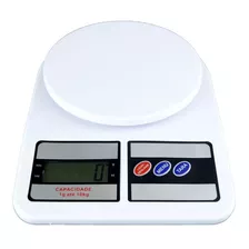 Balança Digital De Cozinha Alta Precisão Alimentos Até 10kg Capacidade Máxima 10 Kg Cor Branco