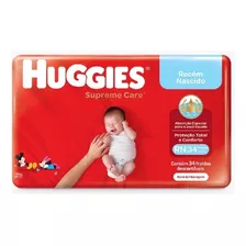 Fraldas Huggies Supreme Care Recém-nascido Rn X 34 Unidades