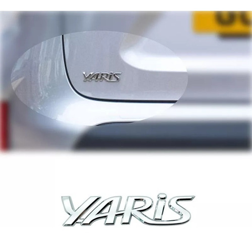 Logo Emblema Toyota Yaris 13,7x3,4 Cm Foto 3