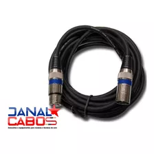 Cabo Microfone Xlr (canon) Macho E Femea Balanceado 8 Metros