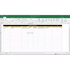 Excel Lista De Proveedores