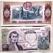 Vendó Billete De 10 Pesos Oro Serie Az Agosto 7 1980