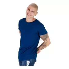 Blusa Masculina Longline Camiseta Camisa Colorida Moda Usual