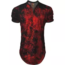 Camiseta Longline Masculina Gola Polo Esporte Vulcano