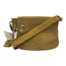 Cartera Morral Kipling Modelo Sabian Color Pear Chartreuse