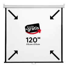 Pantalla P/proyección Retráctil De 120'' Multimedia Screens