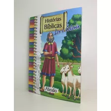 Livro Histórias Bíblicas Para Ler E Colorir Grande Com 10