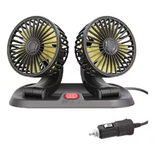 Ventilador Duo Coche Auto Interior 360°