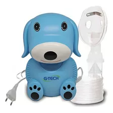 Inalador E Nebulizador Compressor Infantil Cachorro - Azul