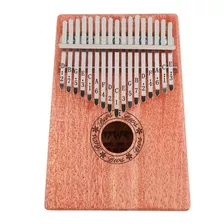 17 Teclas Kalimba Portátil Mbira Pulgar Piano Madera De Caob