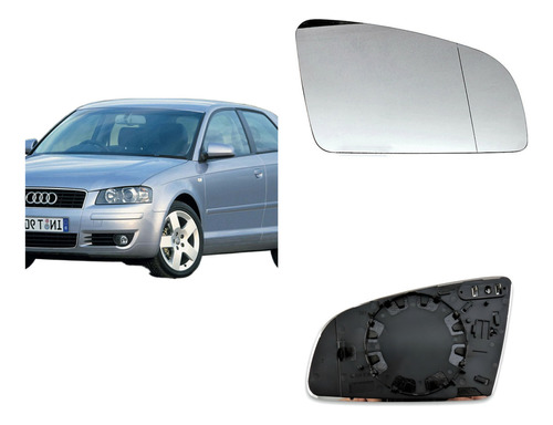 Foto de Luna Espejo Lateral Derecho Compatible Audi A4 2002-2008