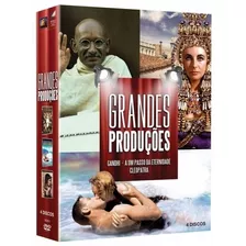 Dvd Coleção Grandes Produções - 4 Discos - Original -lacrado