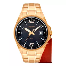 Relógio Orient Masculino Dourado Social Original Aço Inox +