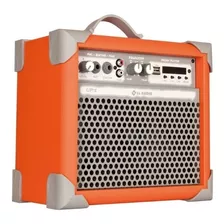 Caixa De Som Amplificada Multiuso Up!5 Orange Fm/bluetooth