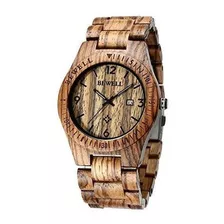 Bewell Zsw086b Reloj De Madera Para Hombre Reloj De Pulsera 