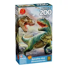 Puzzle 200 Peças Batalha Dos Dinossauros Grow