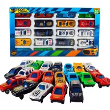 Kit 20 Miniaturas Carrinhos Esporte Conjunto Tipo Hot Wheels