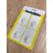 4 Pcs Transparente Gancho Forte Com Adesivo Gancho Magico