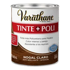 Barniz Poli + Tinte Base Agua 946ml Nogal Claro Varathane